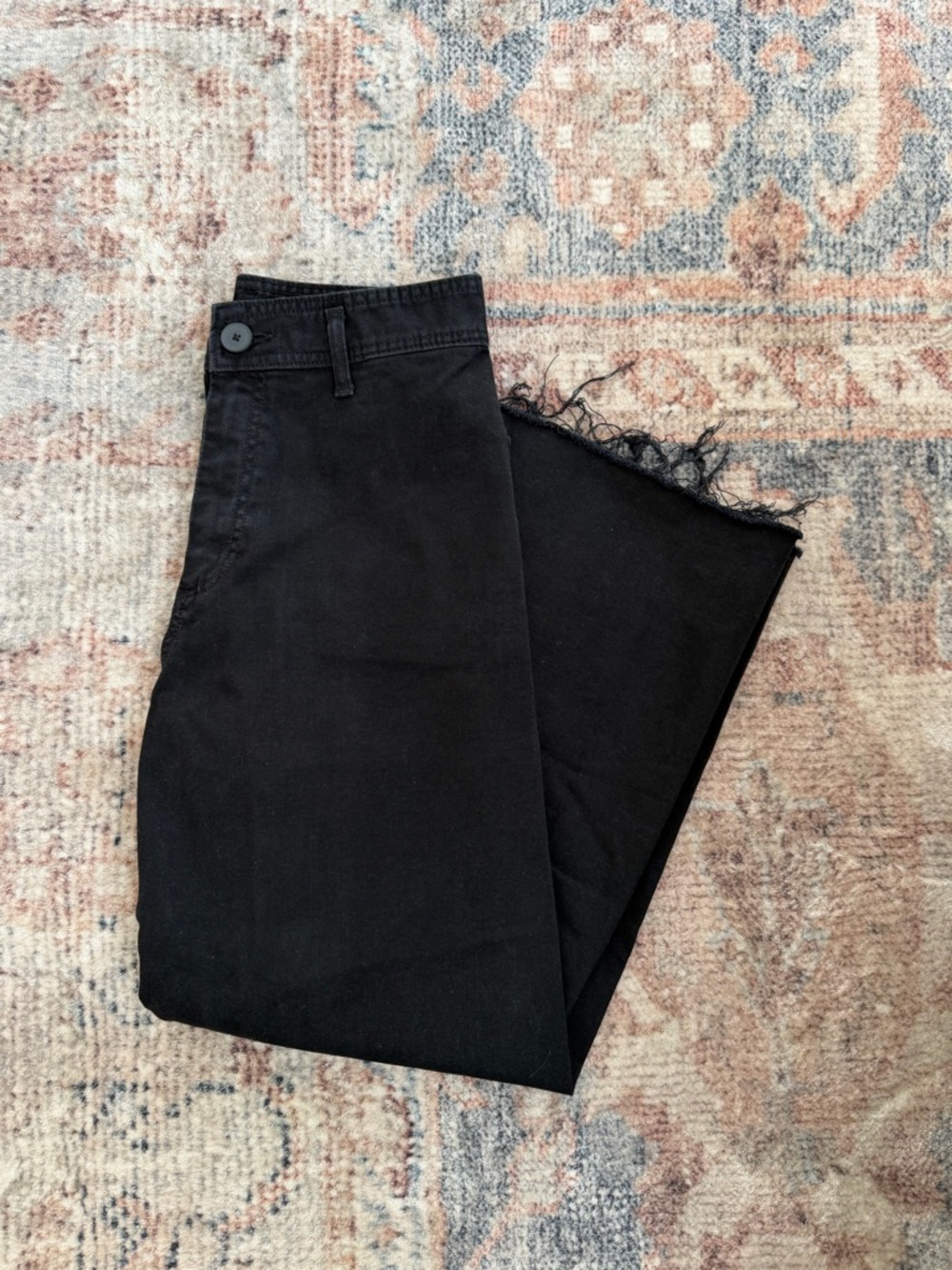 Zara Wide-Leg Marine Black Jeans 8 - Picture 7 of 8